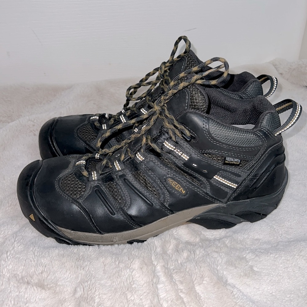 Keen Utility Lansing Mid Waterproof Steel Toe Wide Work Boot Shoes - Size 11EE - Picture 3 of 10
